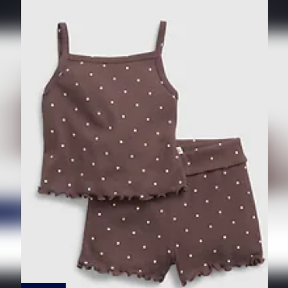 Gap Baby Girls 100% Organic Cotton Mix and Match Rib Outfit Set Sz 0-3 months